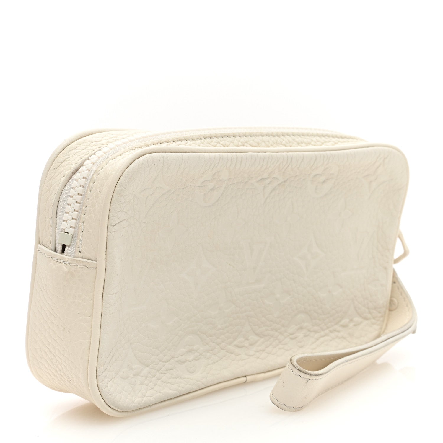 Louis Vuitton Taurillon Monogram Pochette Volga White 3 of 7