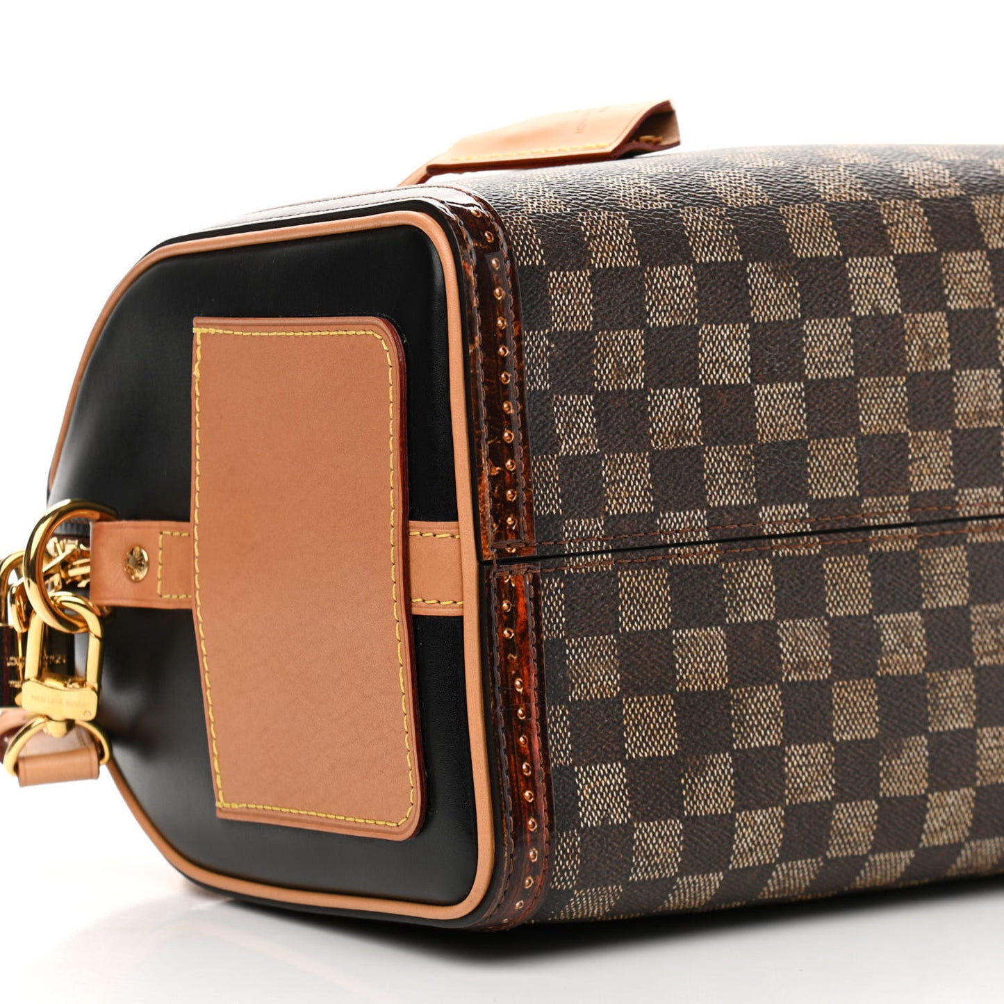 Transformed Damier Ebene Time Trunk Speedy Bandouliere 25 Black