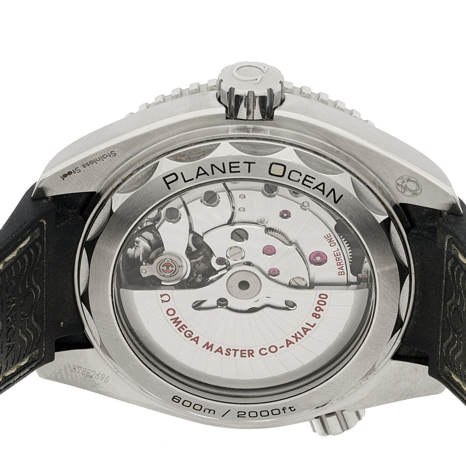 Omega Stainless Steel Alligator 44mm Seamaster Planet Ocean Automatic Watch Black 215.33.44.21.01.001 4 of 4