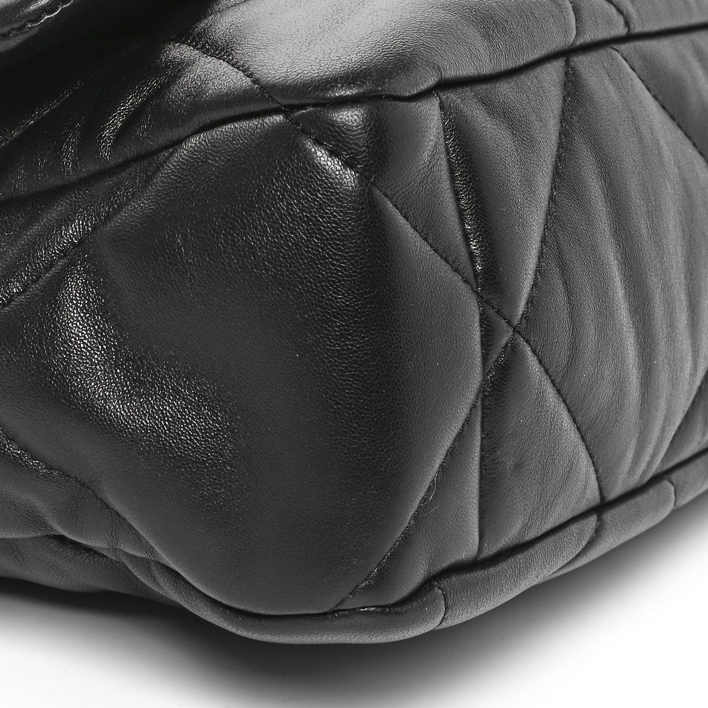 Lambskin Quilted Large Chanel 19 Flap Black