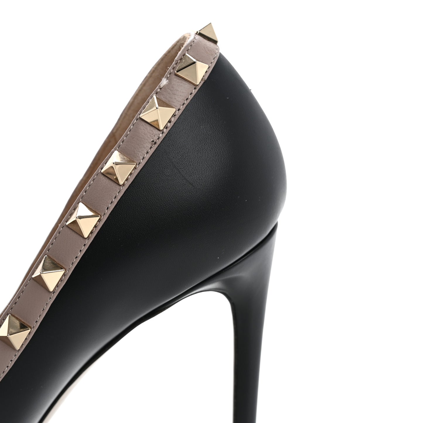 Nappa Rockstud 100mm Pumps 38 Black Poudre