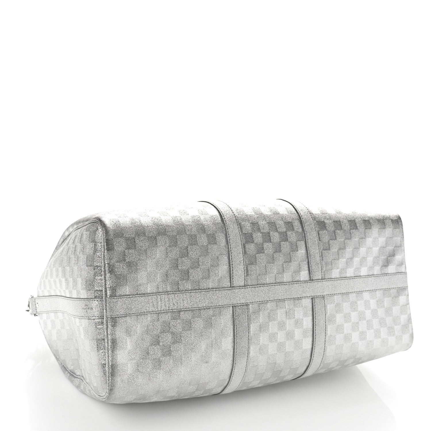 Louis Vuitton Damier Glitter Keepall Bandouliere 50 Silver 4 of 11
