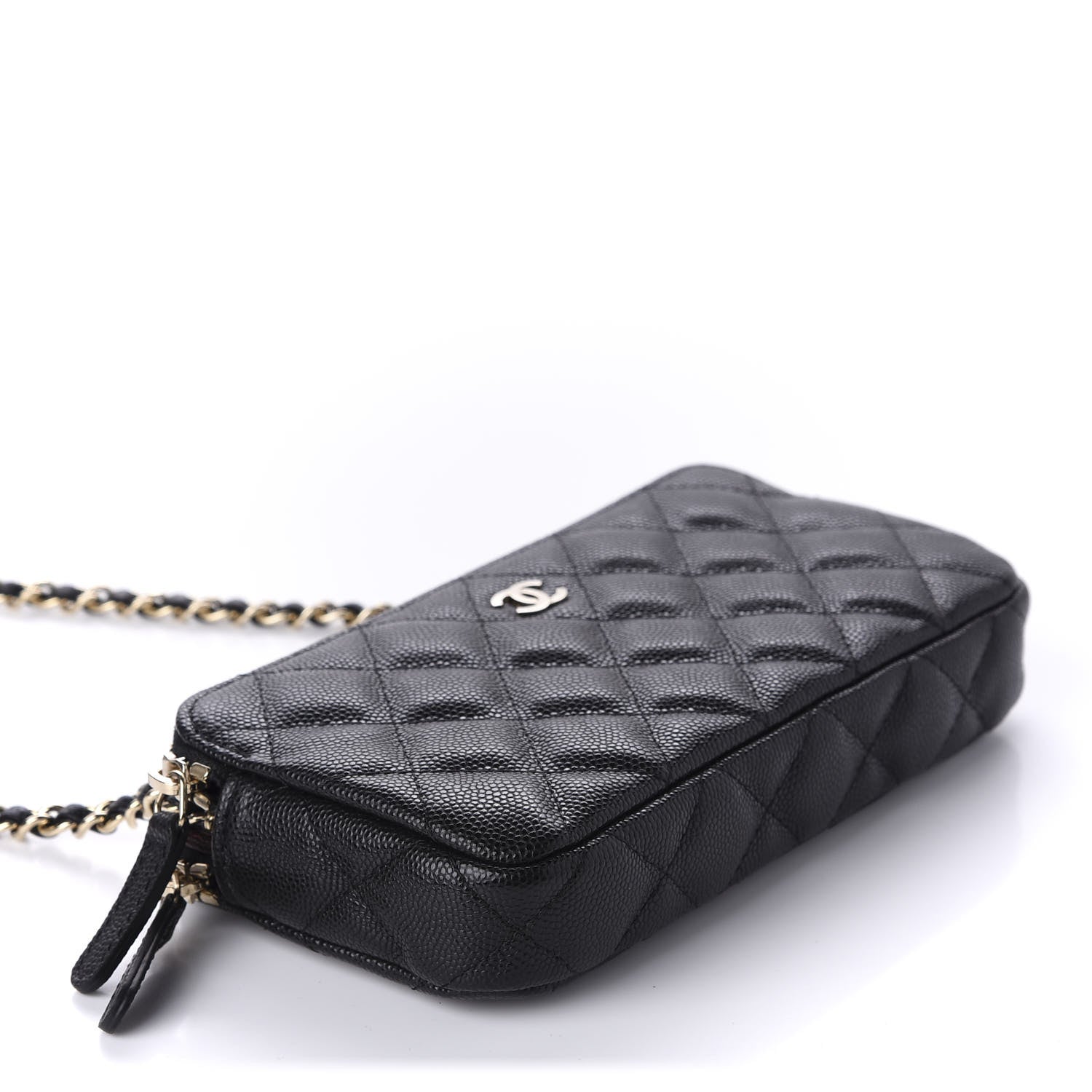 Chanel Caviar Quilted Small Clutch With Chain Black 4 of 13