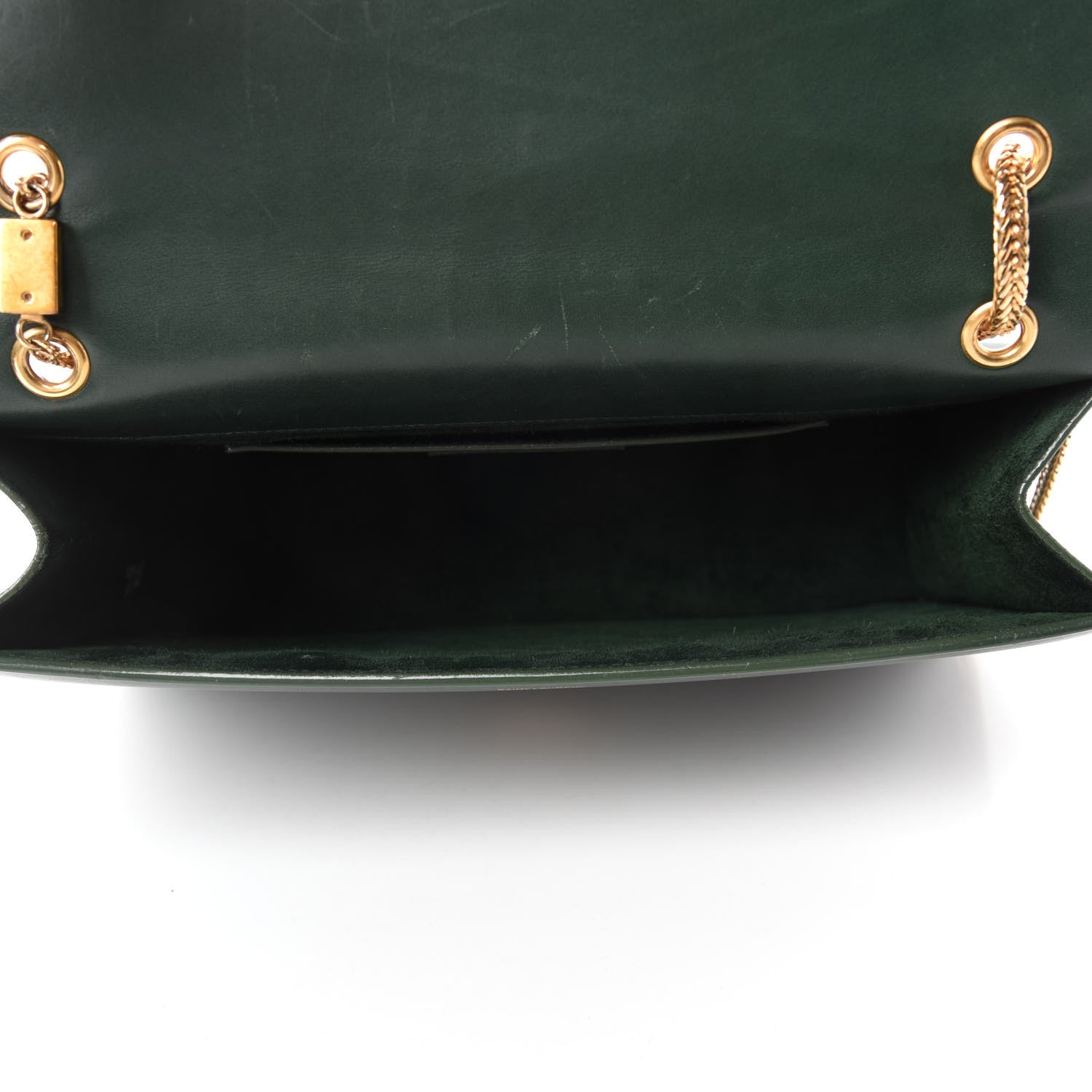 Saint Laurent Calfskin Medium Classic Betty Dark Green 5 of 18