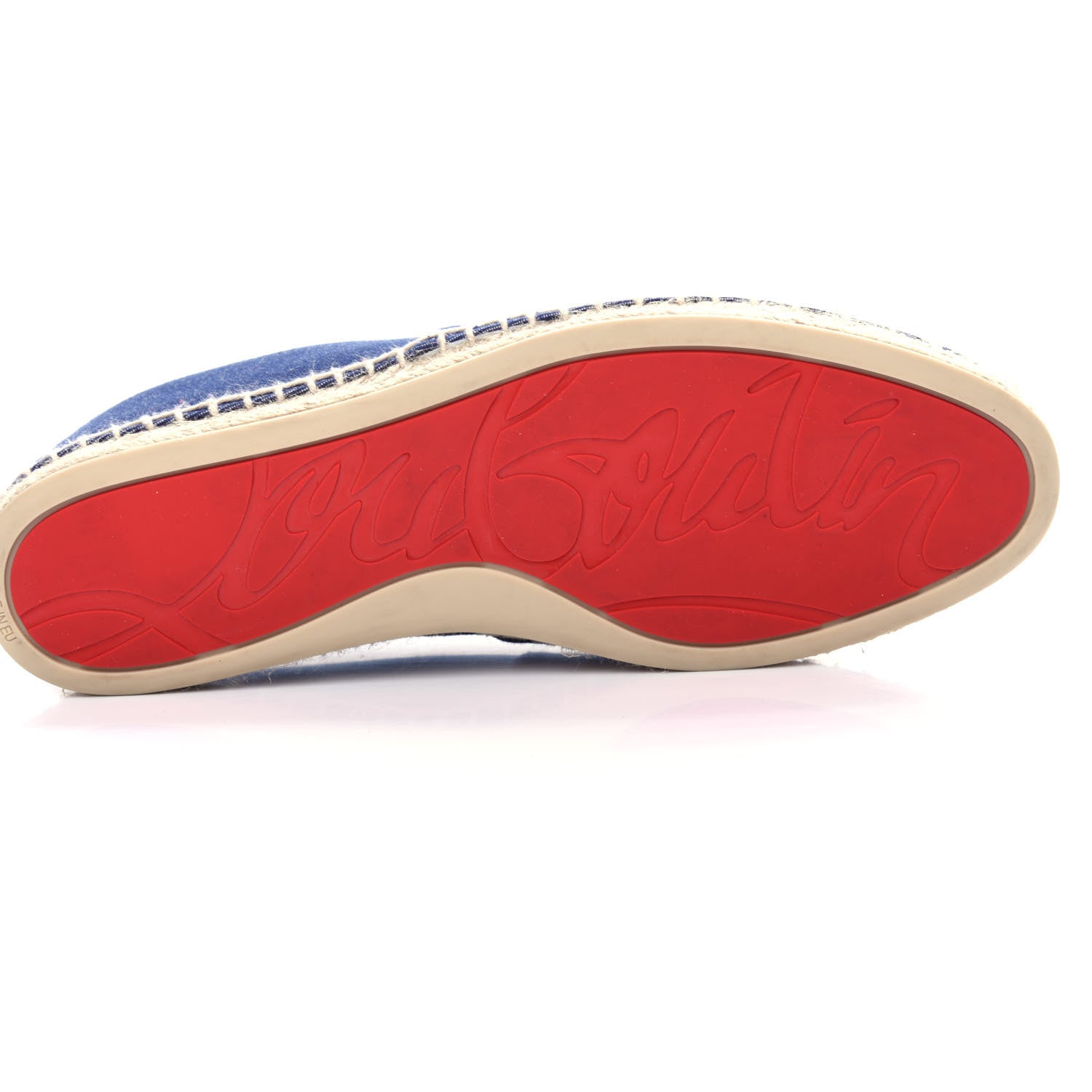Christian Louboutin Denim Papiougomme Espadrilles 41 Blue 9 of 10