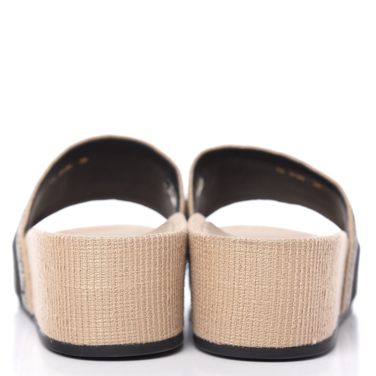 Oblique D-Way Platform Sandal 39 Black Creme