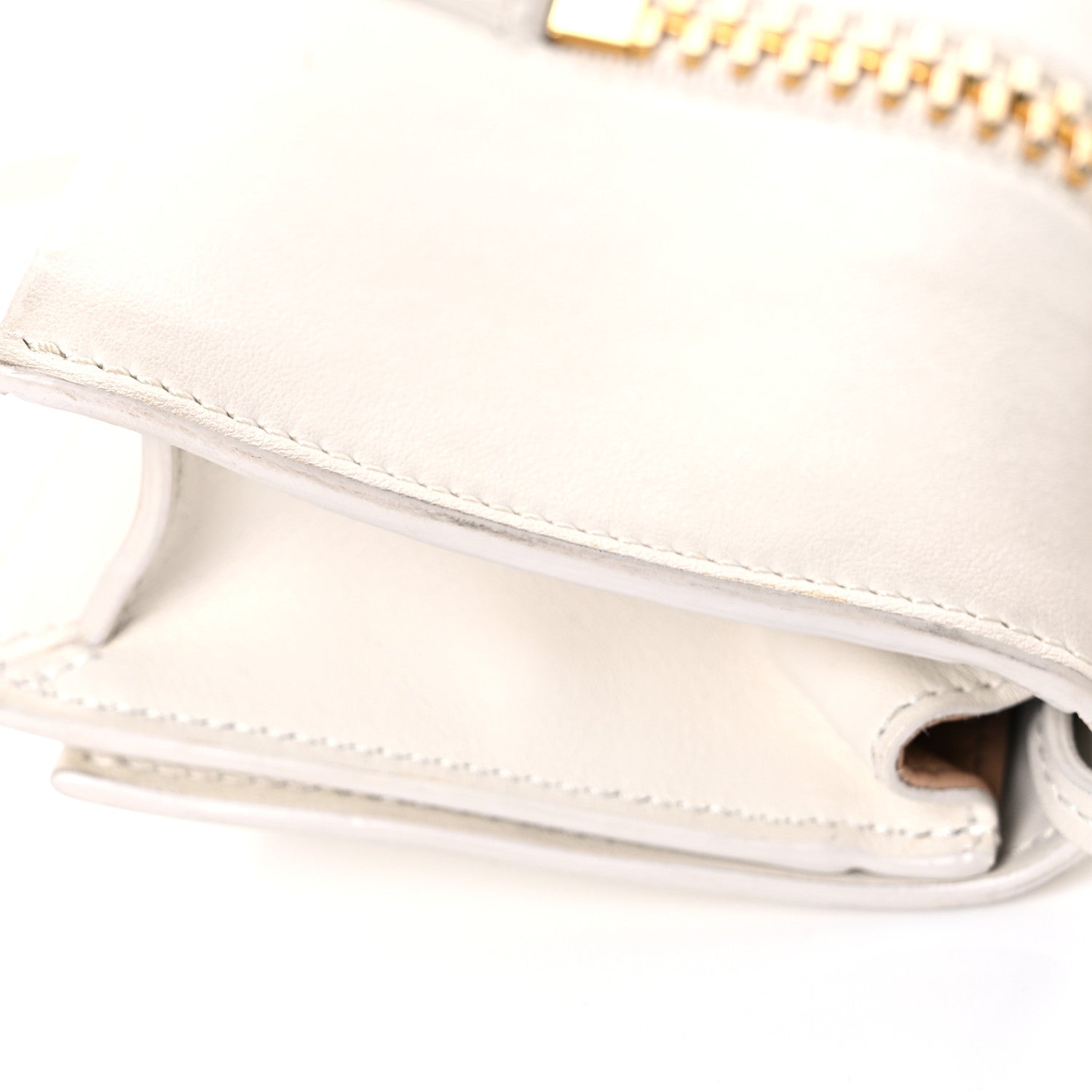 Tom Ford Calfskin Sedgwick Zip Clutch White 19 of 24