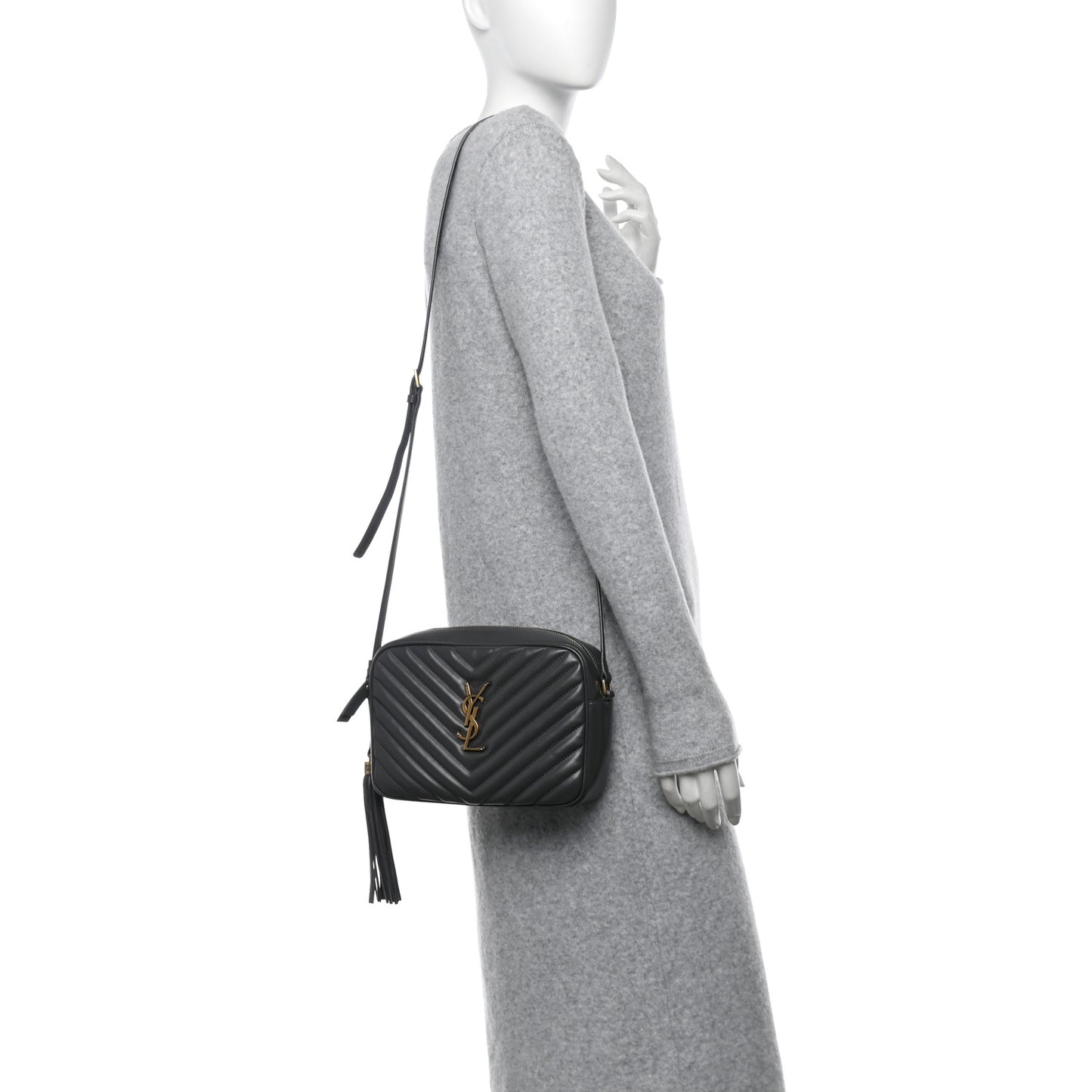 Calfskin Matelasse Monogram Lou Camera Bag Storm