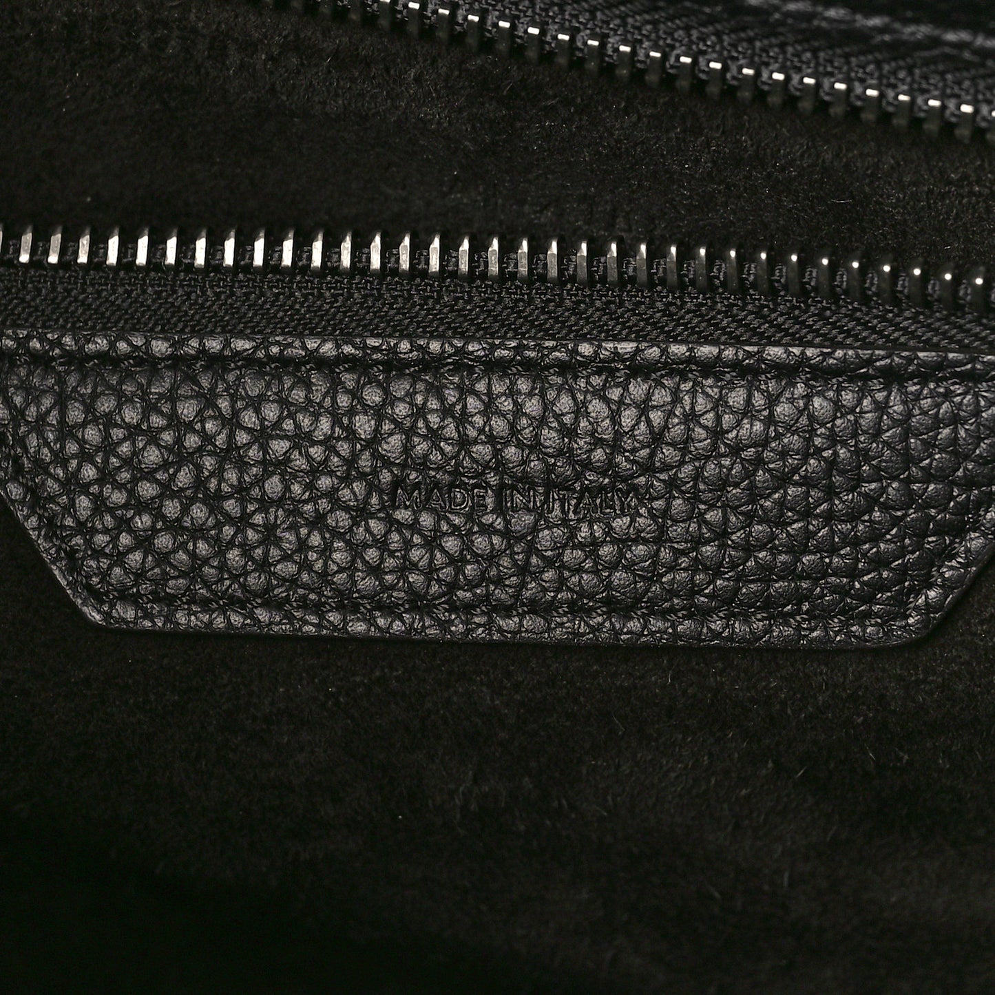 Drummed Calfskin Mini Luggage Black