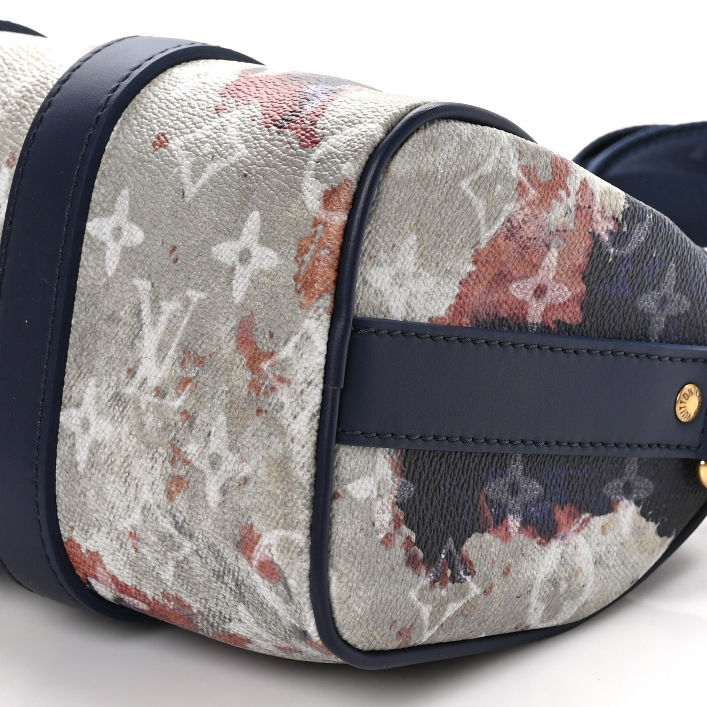 Monogram Bleach Keepall Bandouliere 25 Ink Blue
