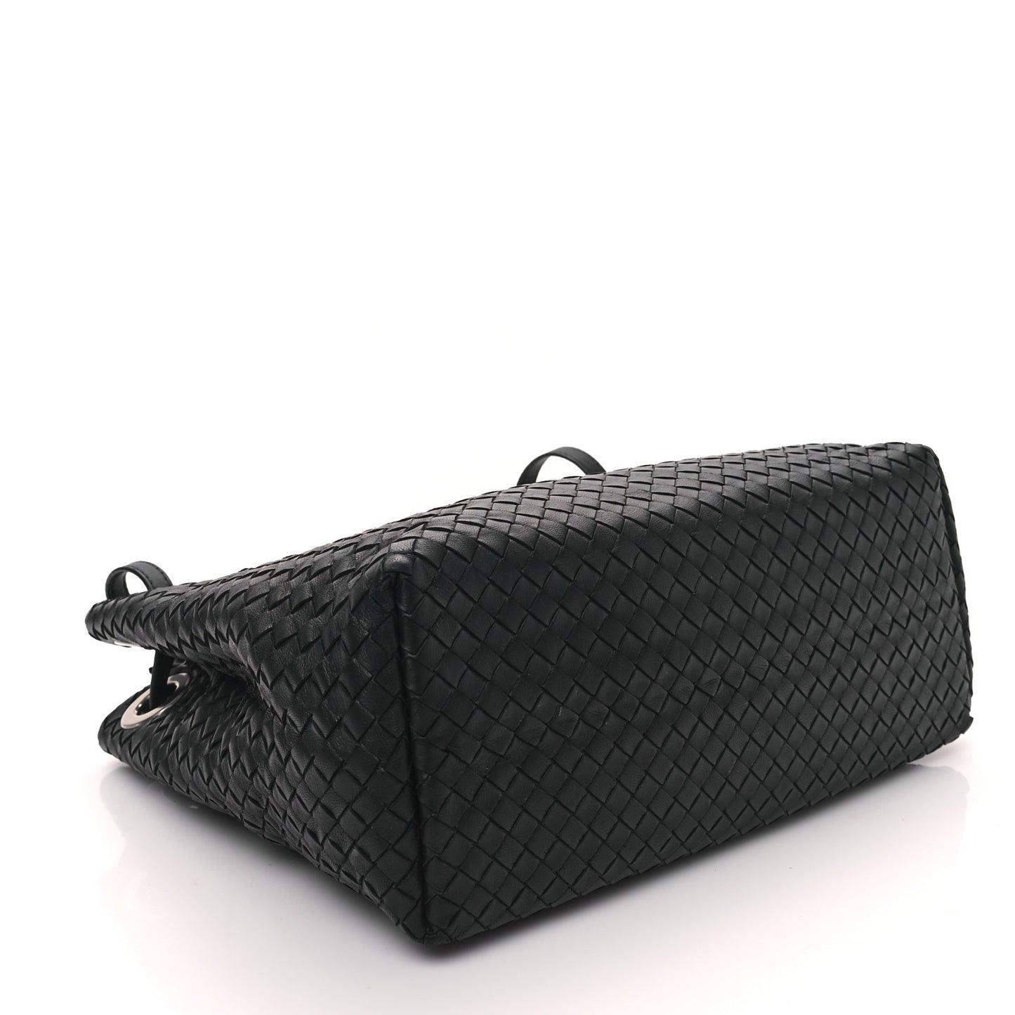 Nappa Intrecciato Medium Garda Bag Black