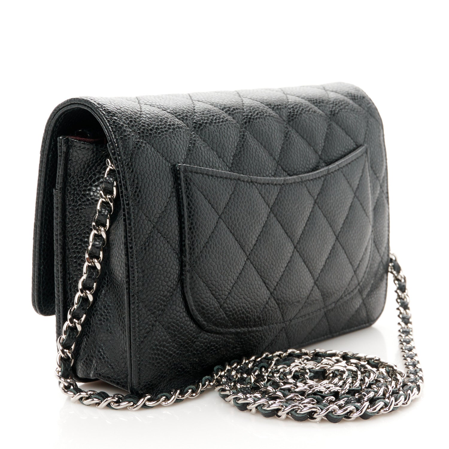 Chanel Caviar Quilted Wallet on Chain WOC Black 3 of 12