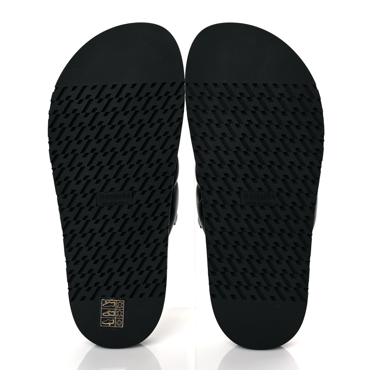 Hermes Nappa Extra Sandals 37 Black 5 of 9