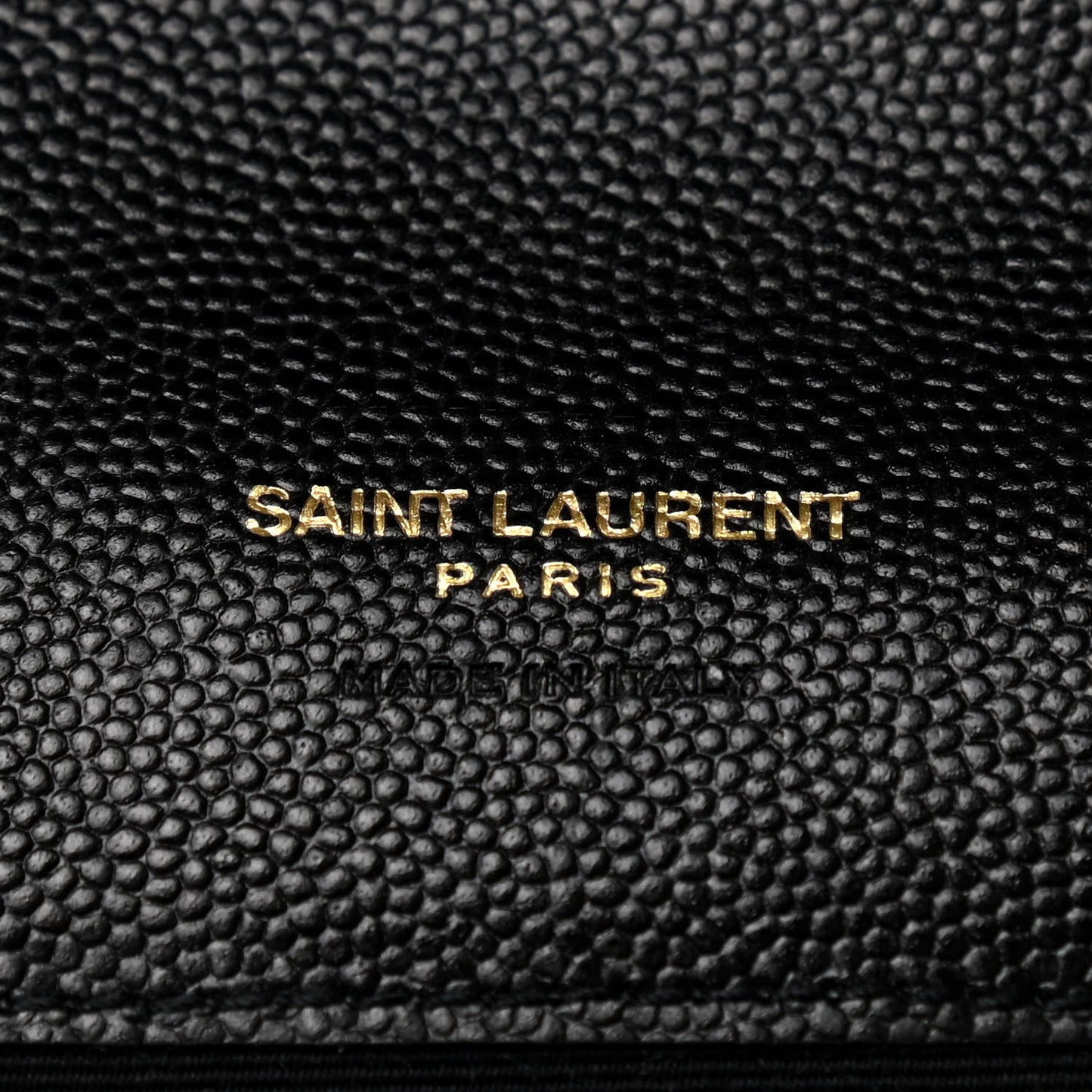 Grain De Poudre Textured Mixed Matelasse Triquilt Monogram Clutch Black