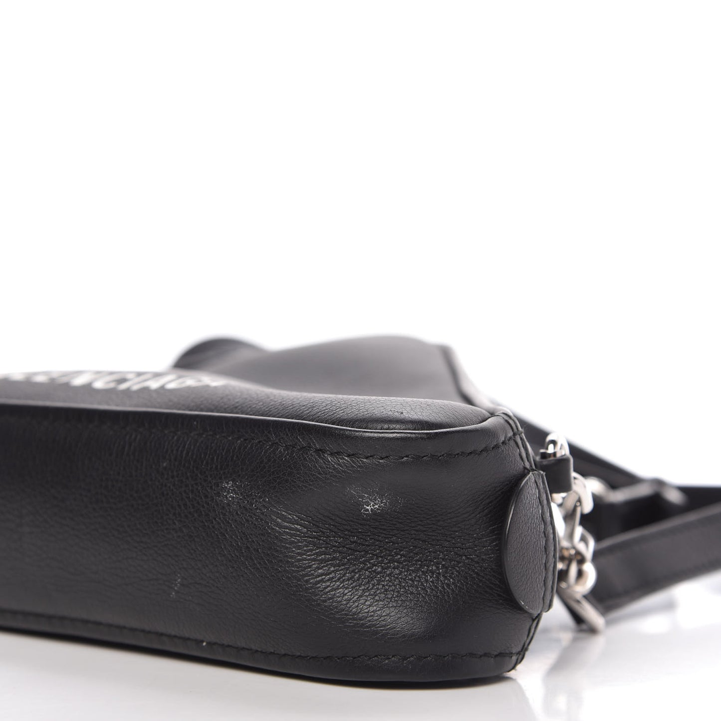Calfskin Triangle Crossbody Bag Black