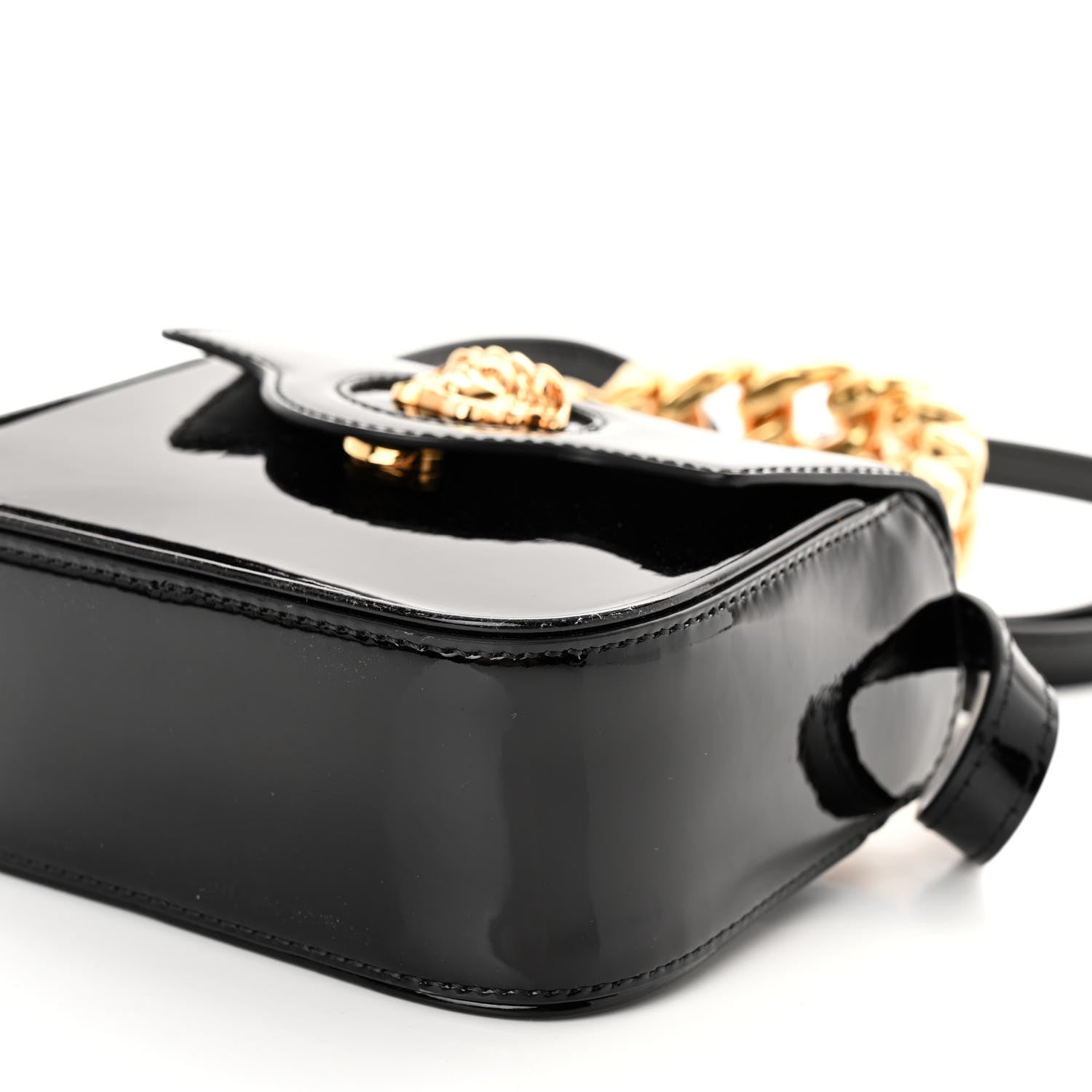 Versace Patent Mini La Medusa Bag Black 9 of 9