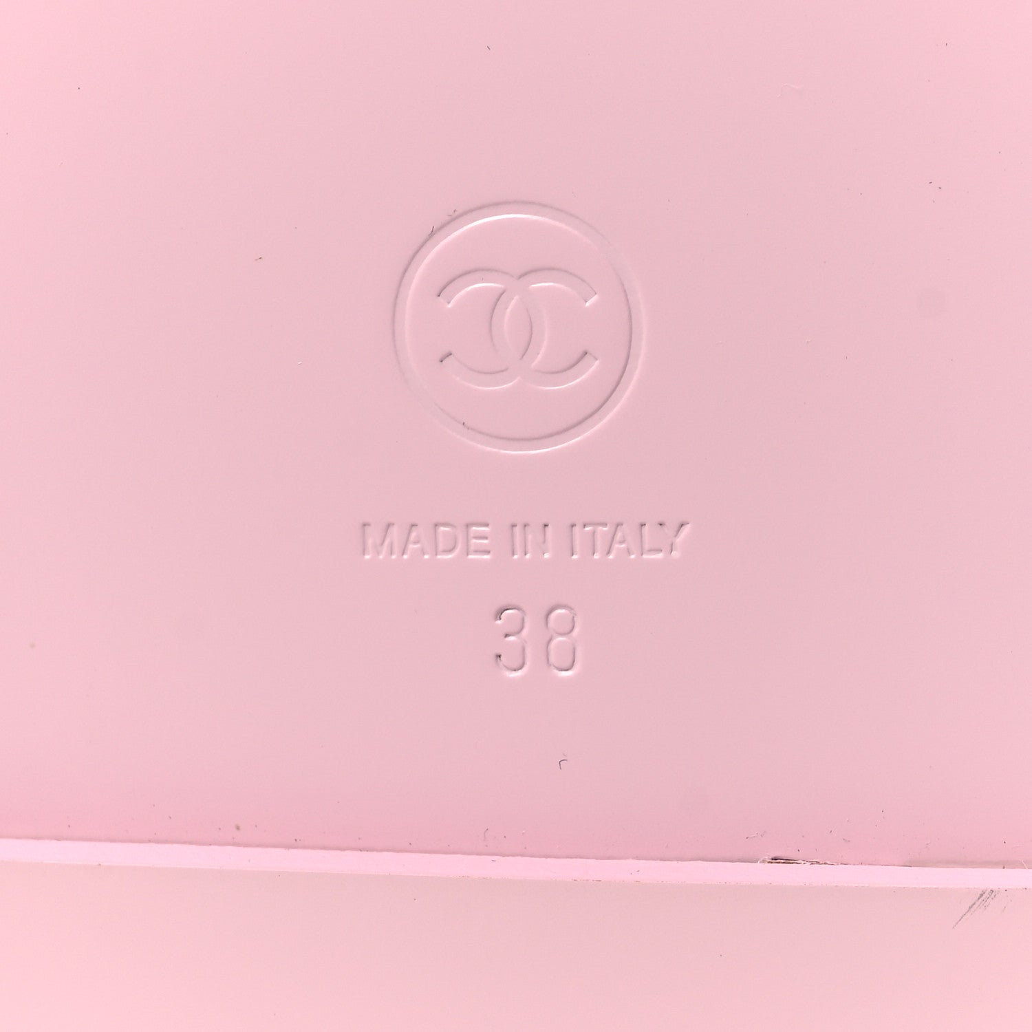 Chanel Lambskin Crystal CC Velcro Dad Sandals 38 LightPink 7 of 10
