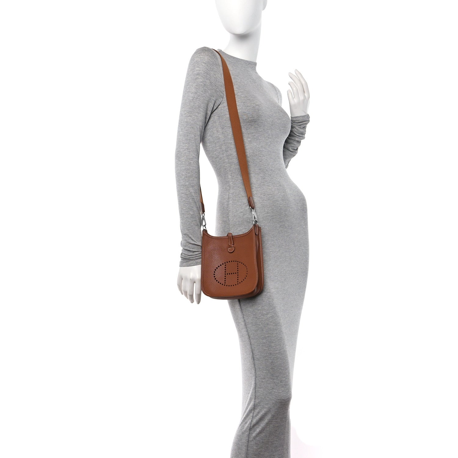 Hermes Taurillon Clemence Evelyne TPM Gold 2 of 11