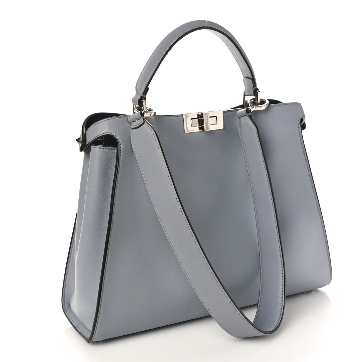 Vitello Tahiti Burro Large Peekaboo Iconic Essentially Satchel Ardesia Dark Blue