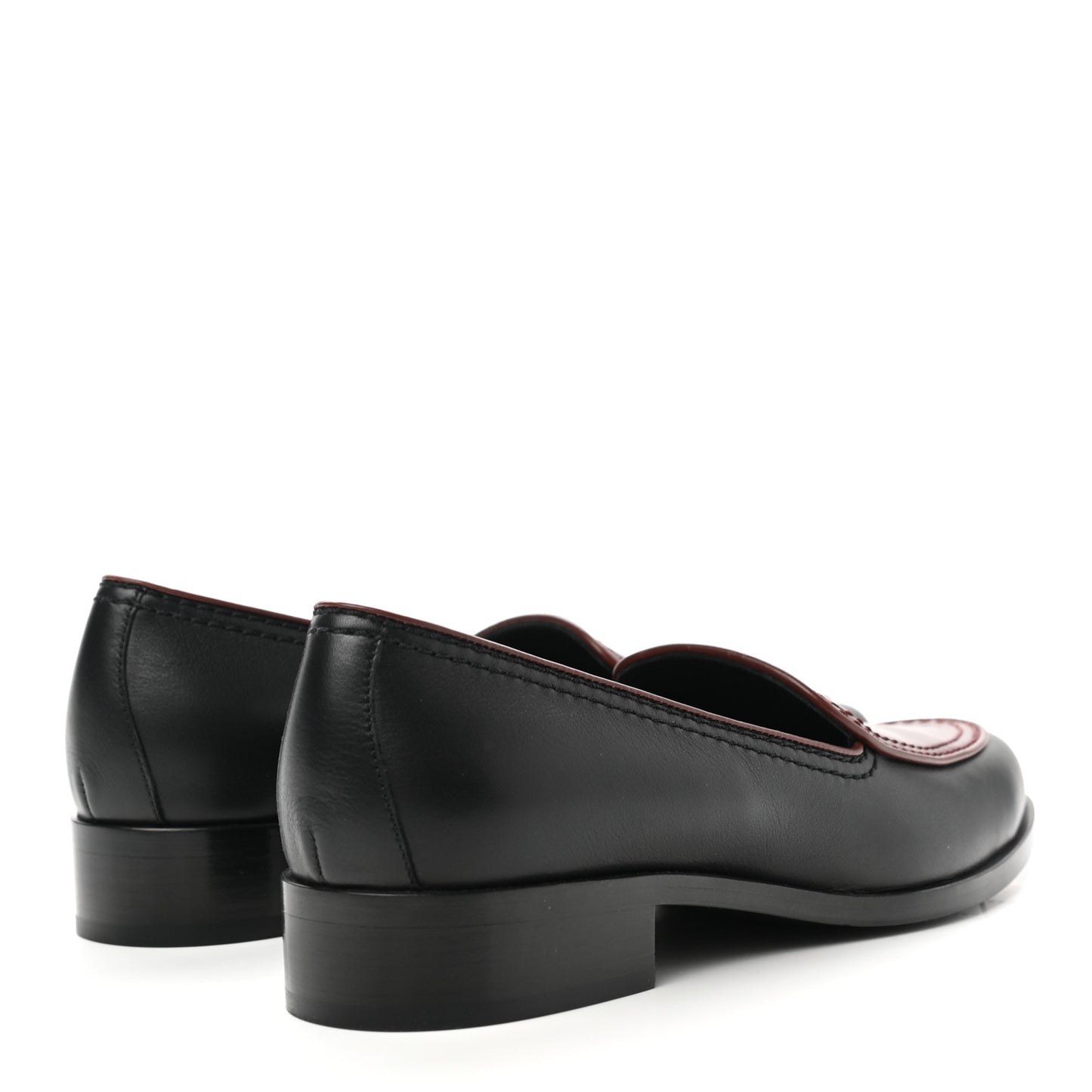 Calfskin CC Mocassin Loafers 38 Brown Black