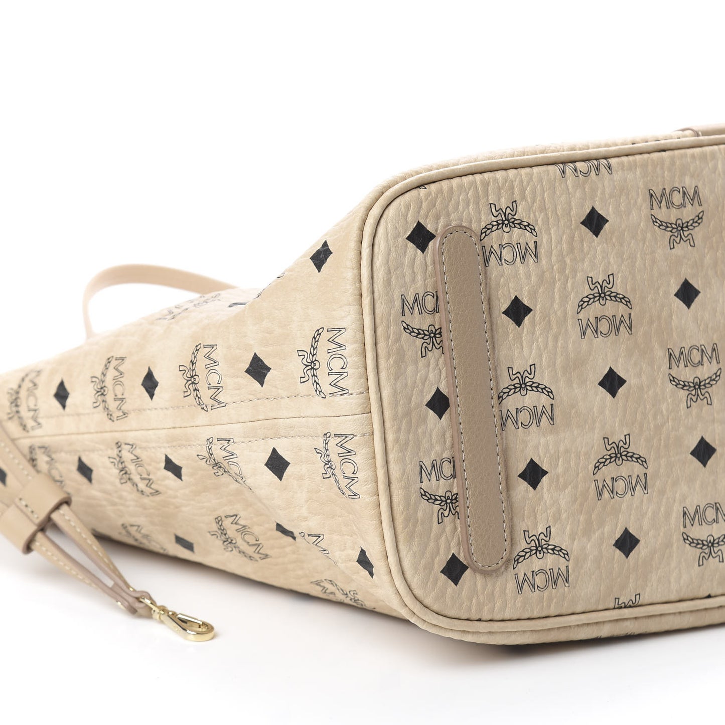 Visetos Medium Liz Reversible Shopper Tote Beige