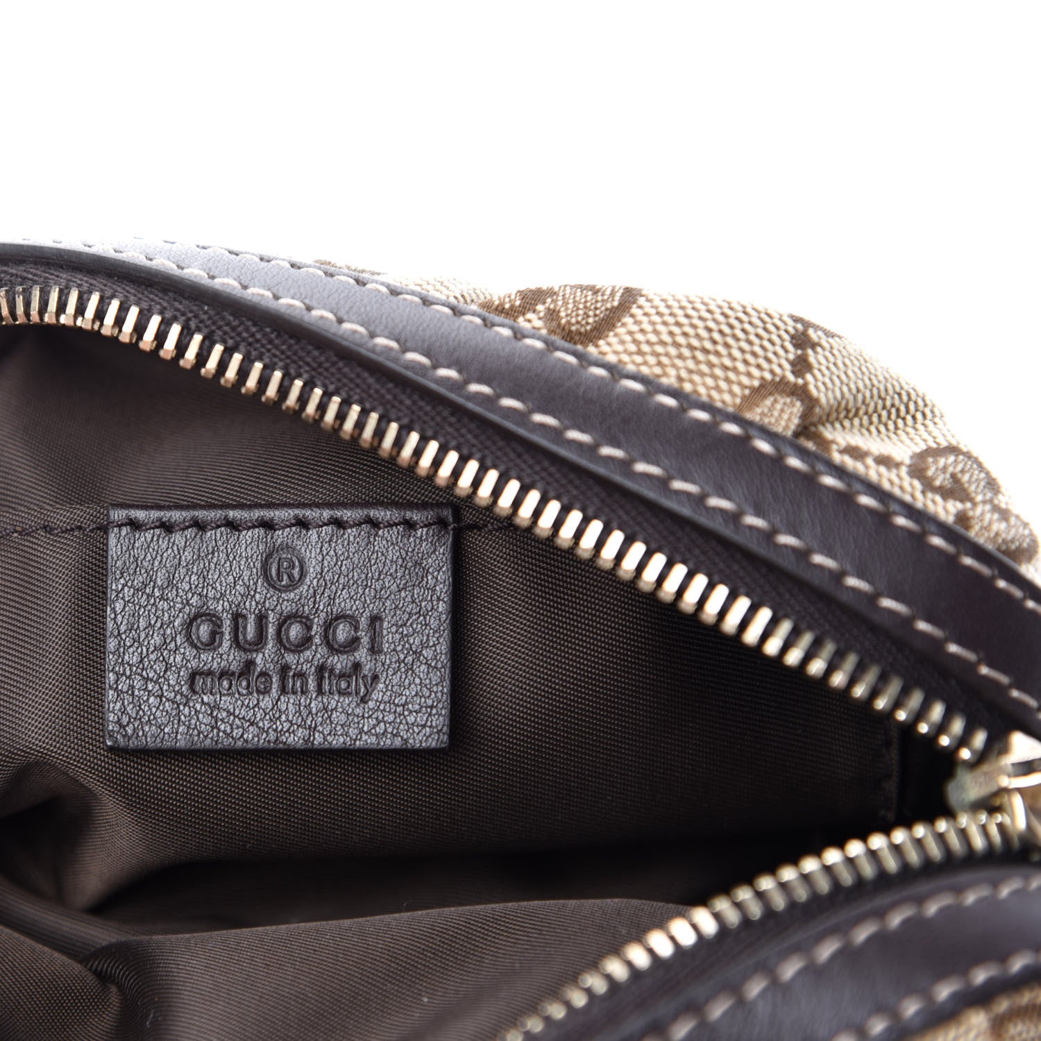 Gucci Monogram Medium Bamboo Cosmetic Case Dark Brown 6 of 7