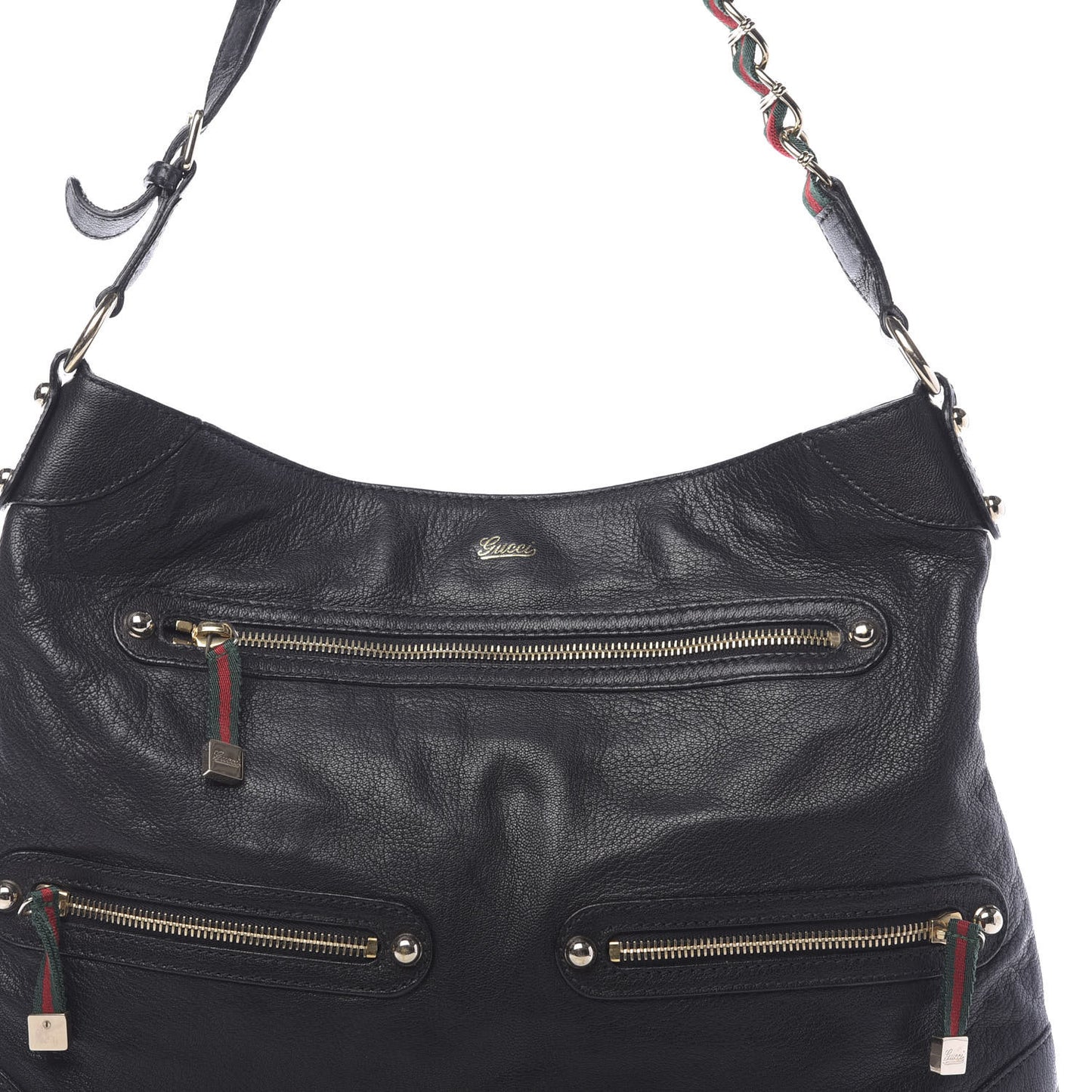 Calfskin Medium Capri Shoulder Bag Black