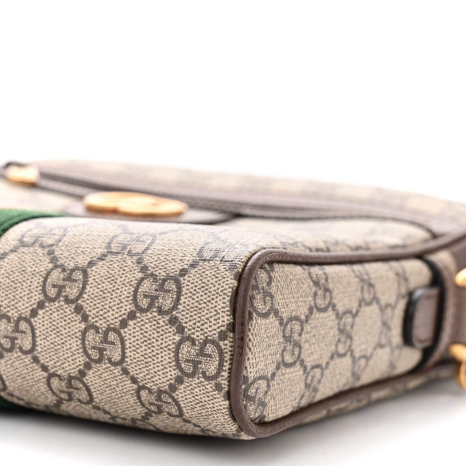 Gucci GG Supreme Monogram Web Small Ophidia Messenger Bag Brown 10 of 13