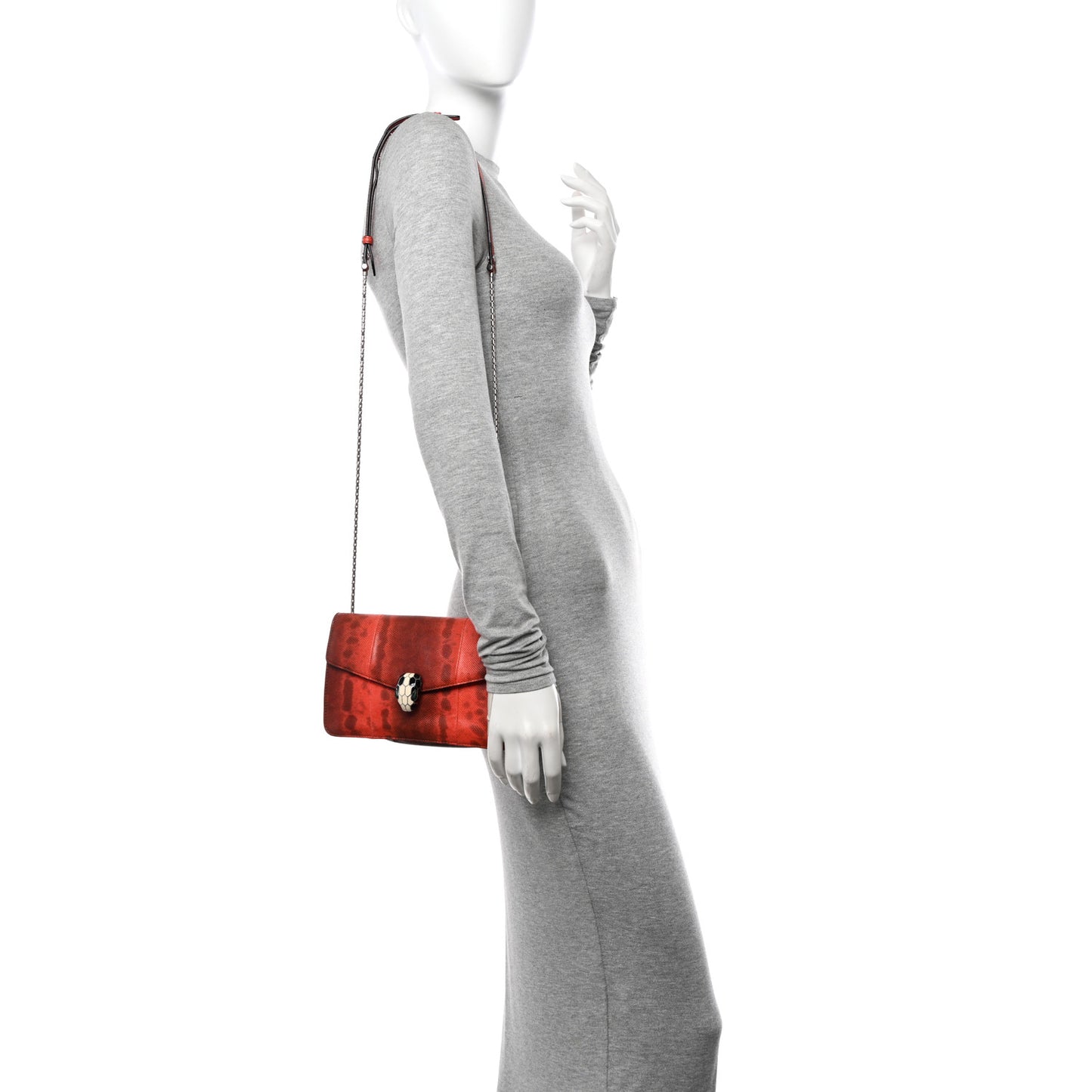 Karung Serpenti Forever Small Shoulder Bag Red