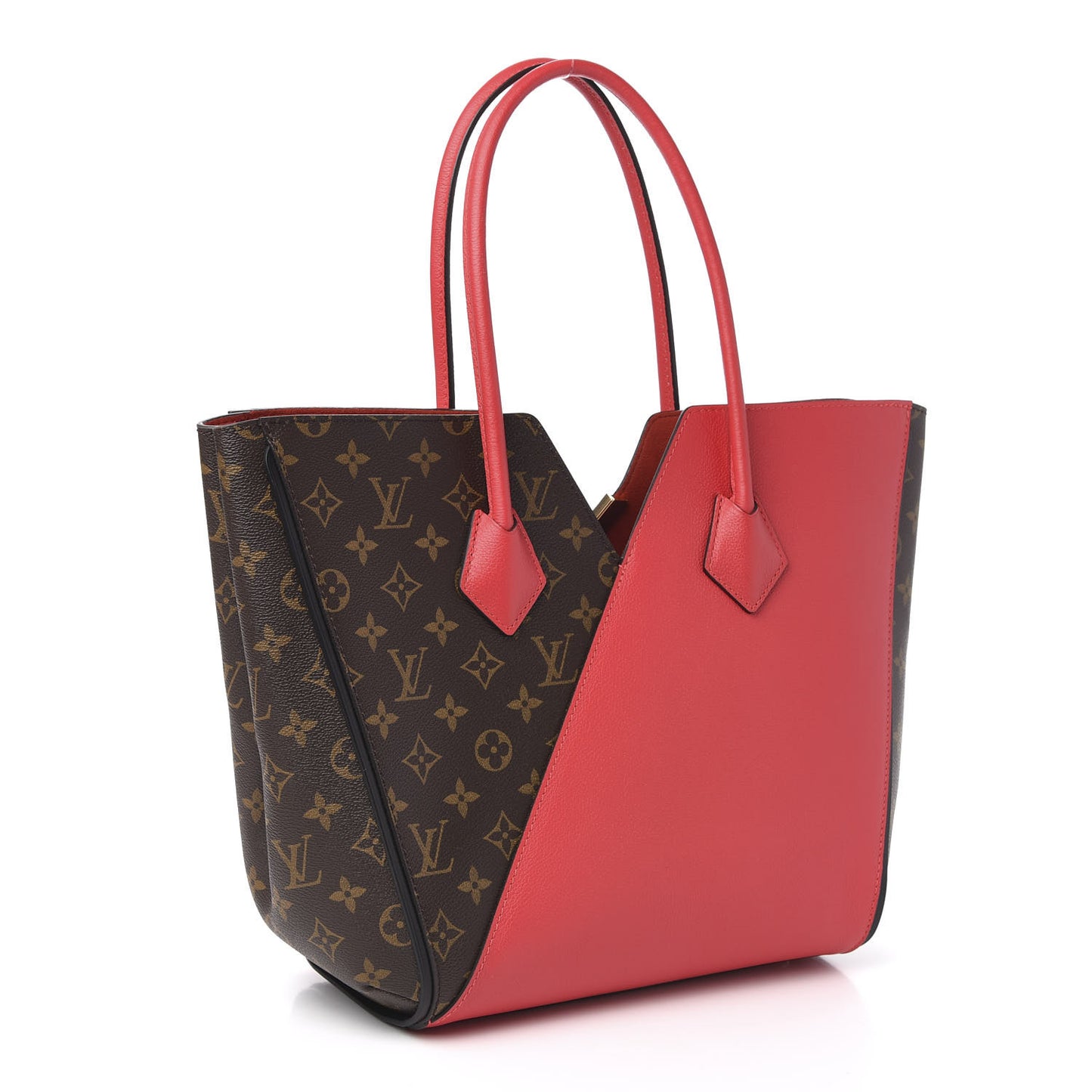 Calfskin Monogram Kimono Tote Poppy