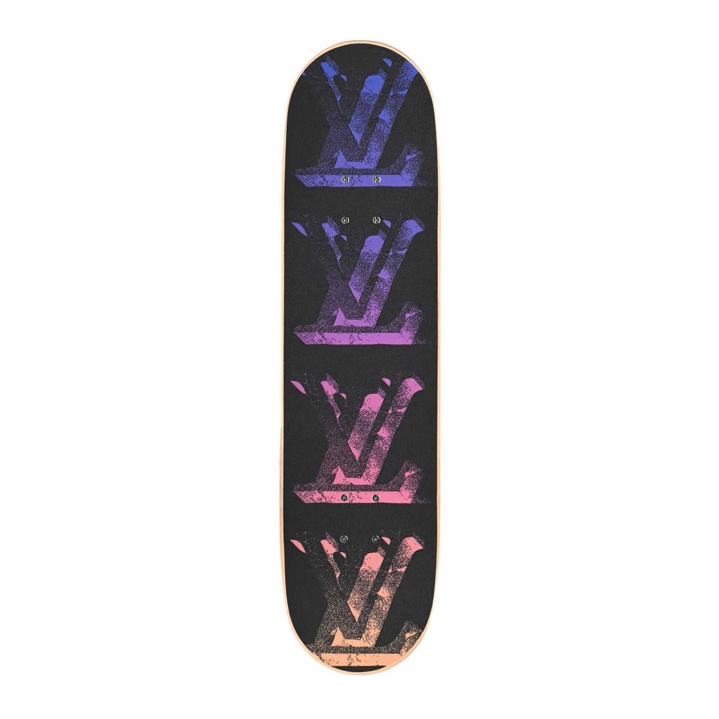 Monogram Illusion Wood Skateboard Multicolor