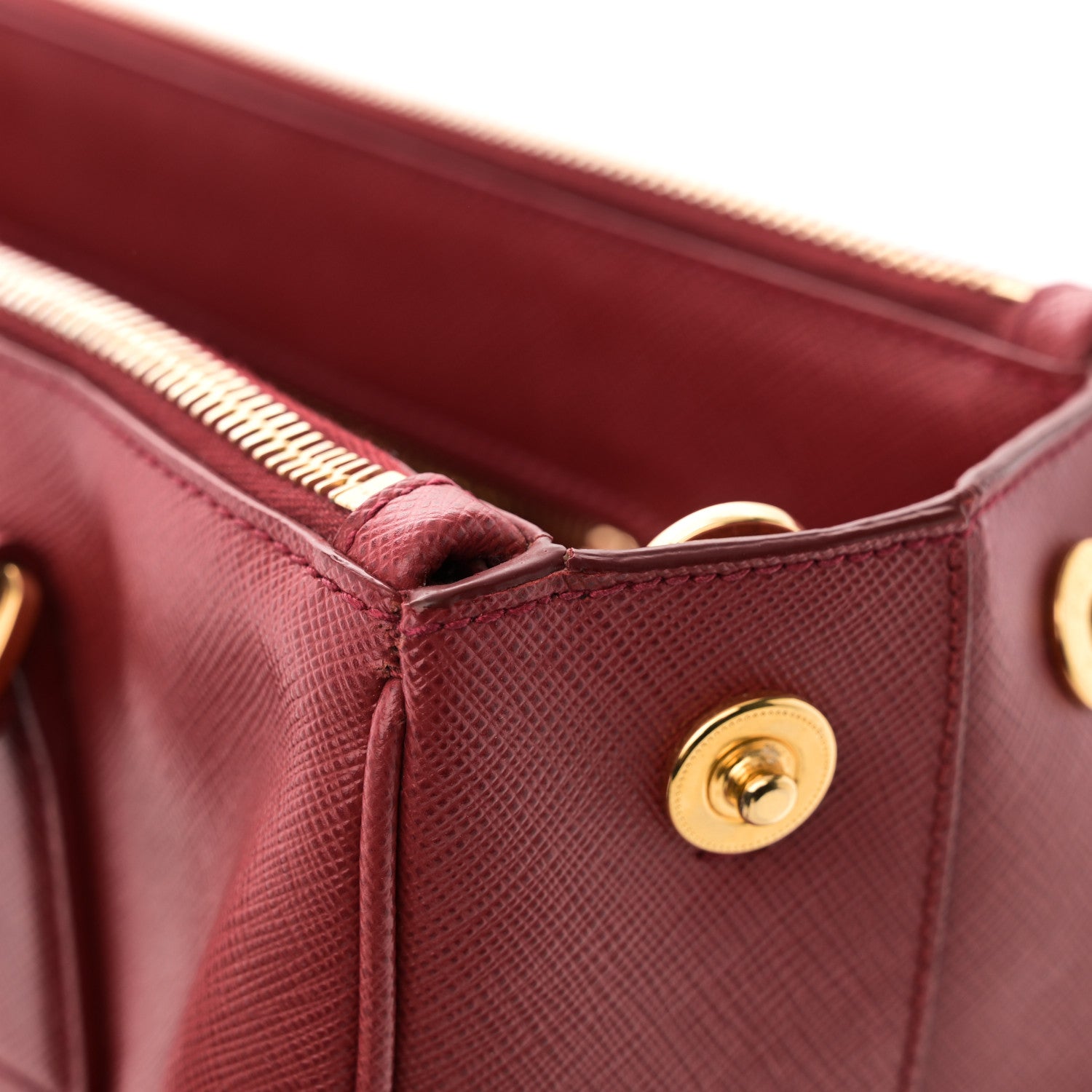 Prada Saffiano Lux Medium Galleria Double Zip Tote Fuoco 12 of 13