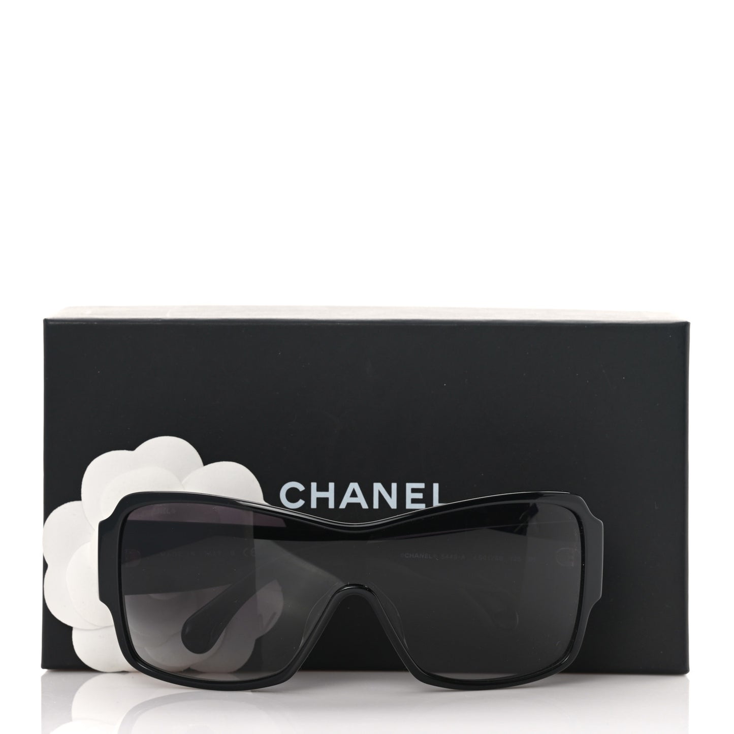 Acetate Shield Sunglasses 5449-A Black