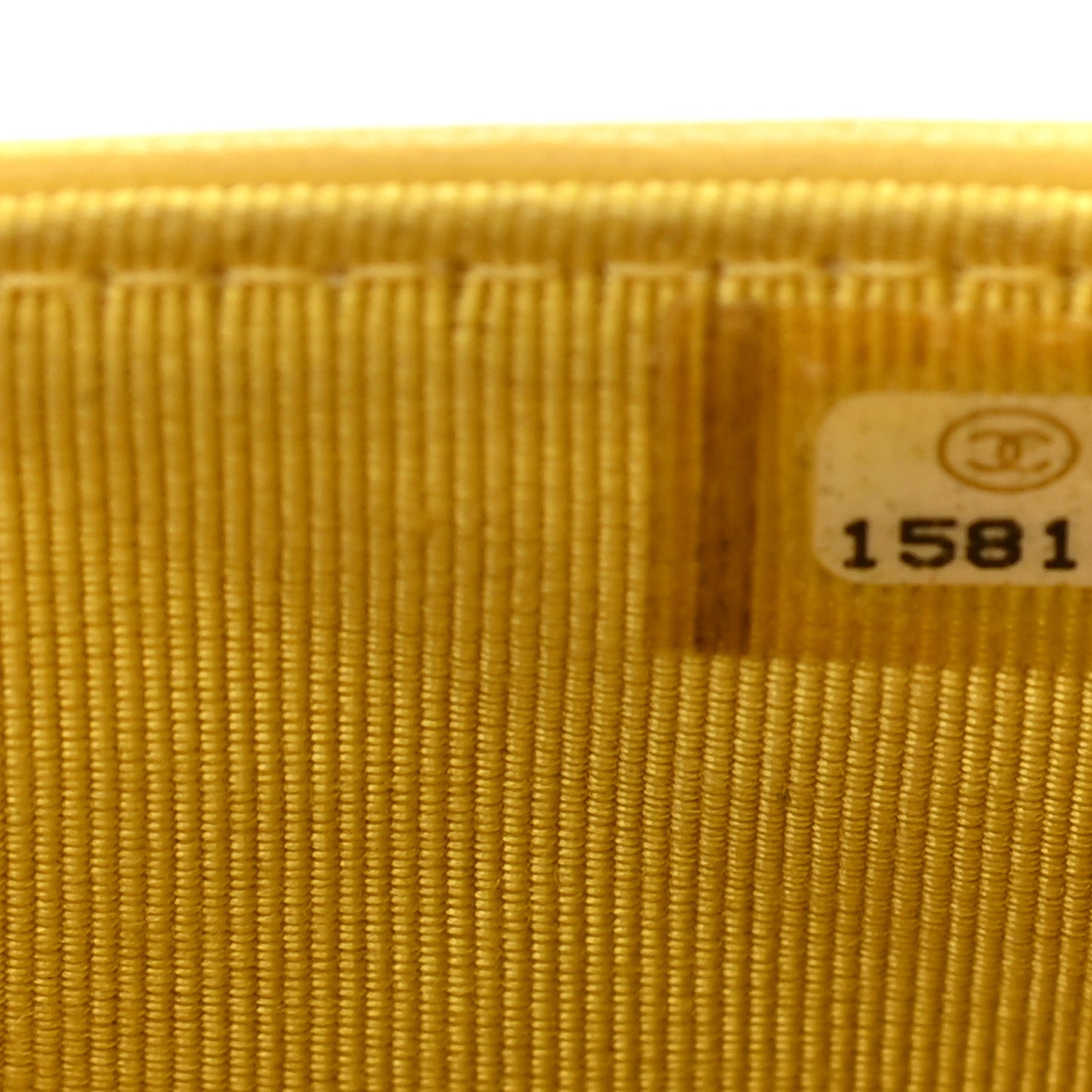 Lambskin Quilted Wallet on Chain WOC Yellow