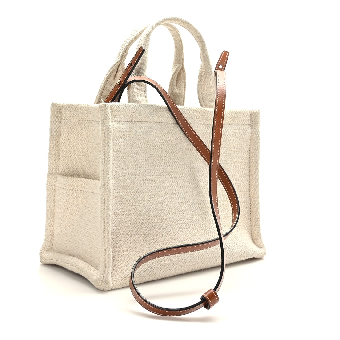 Canvas Small Cabas Thais Ecru Black