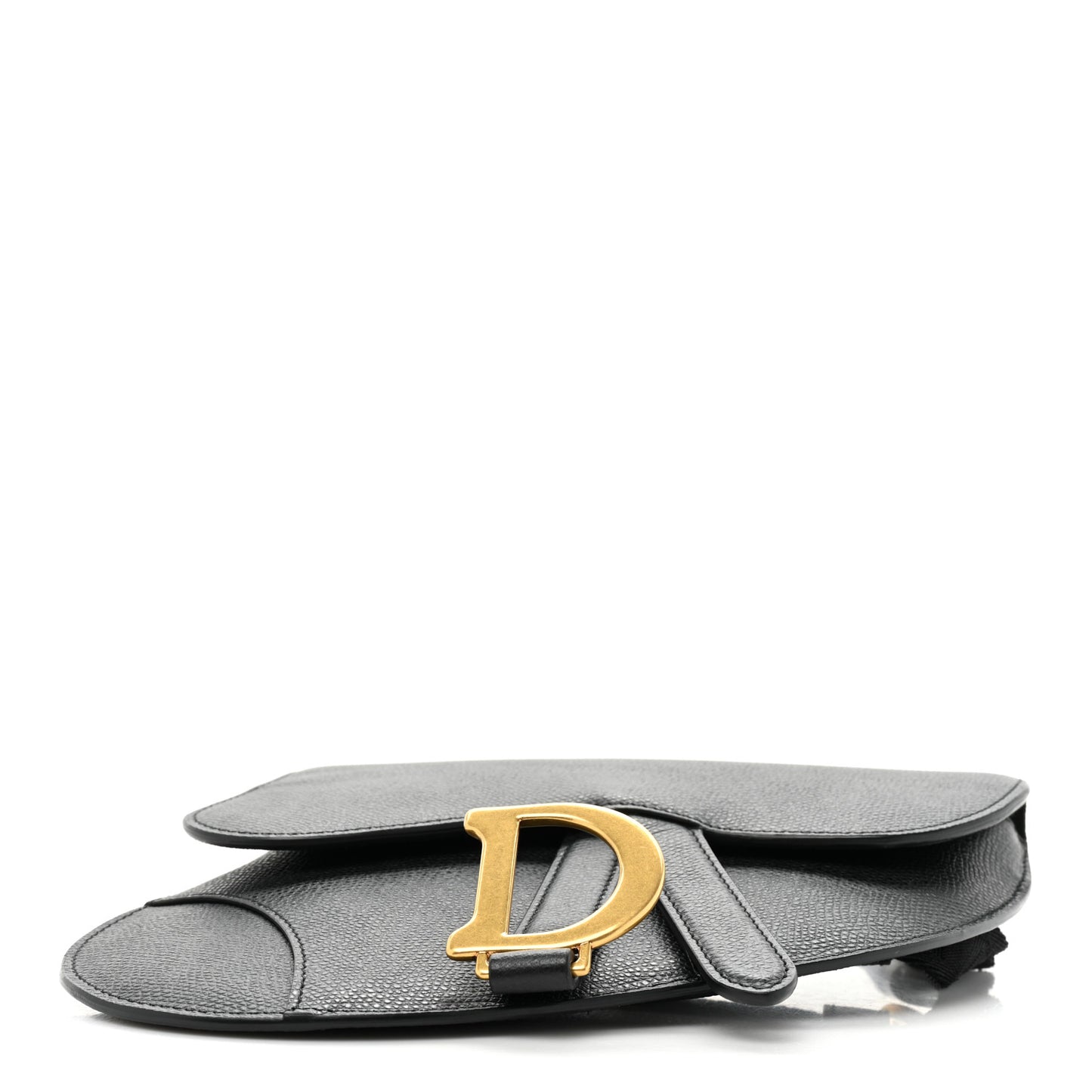 Calfskin Saddle Belt Bag Black