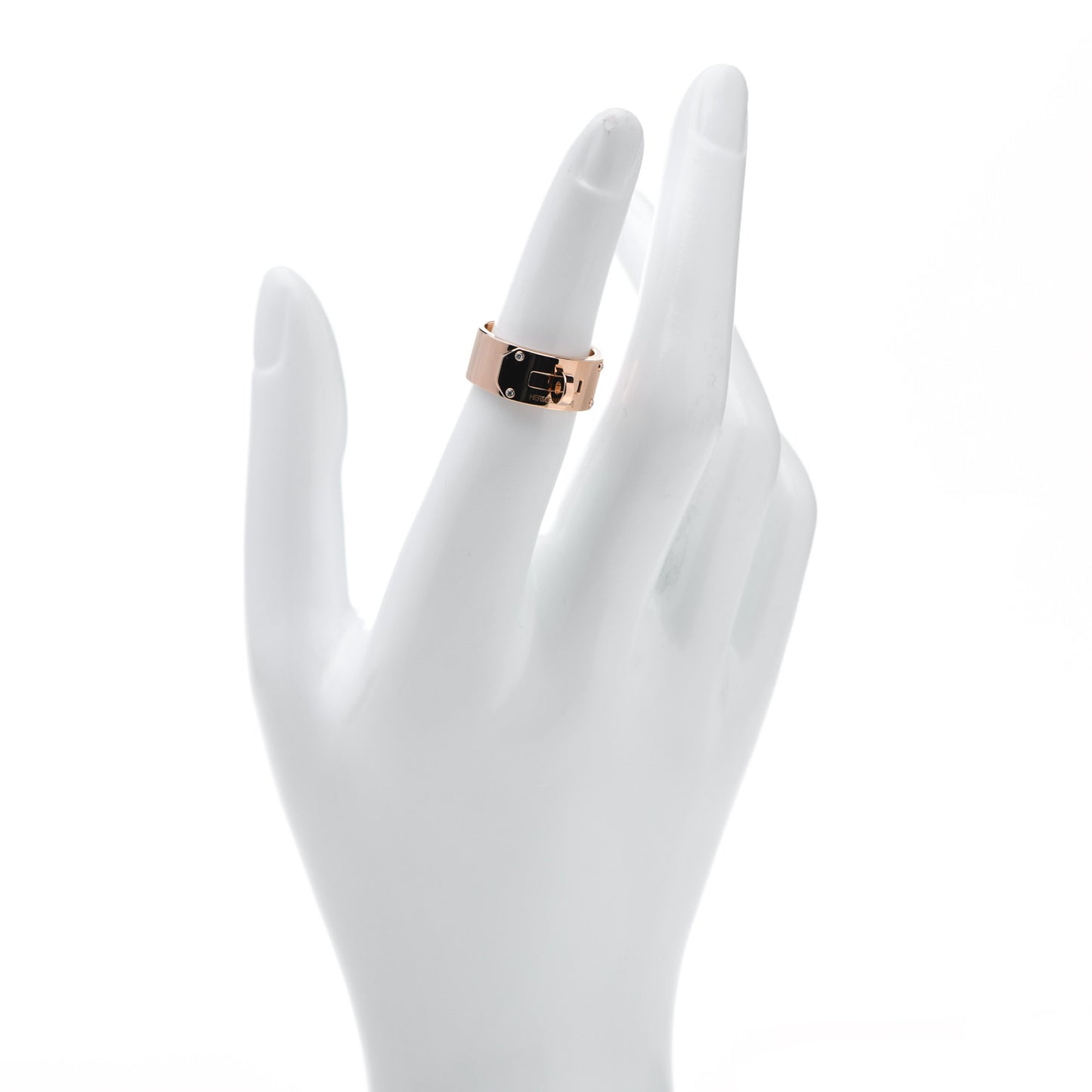 18K Rose Gold Diamond GM Kelly Ring 51 5.75