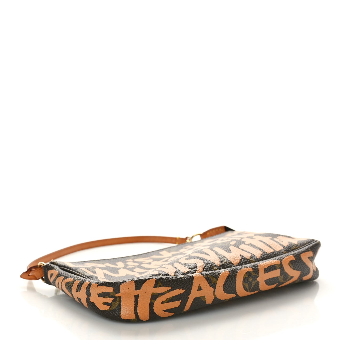 Monogram Graffiti Pochette Accessories Peach