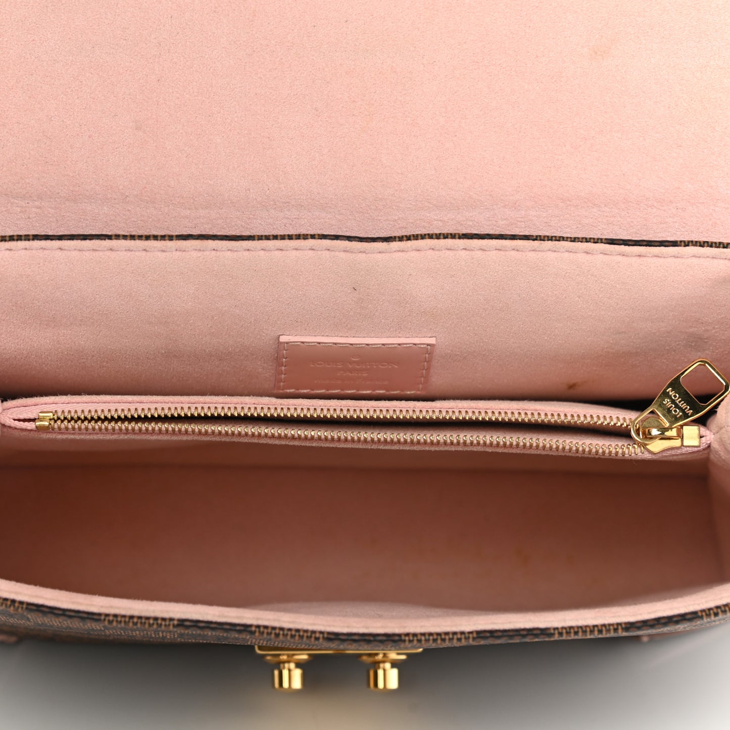 Damier Ebene Caissa Clutch Rose Ballerine