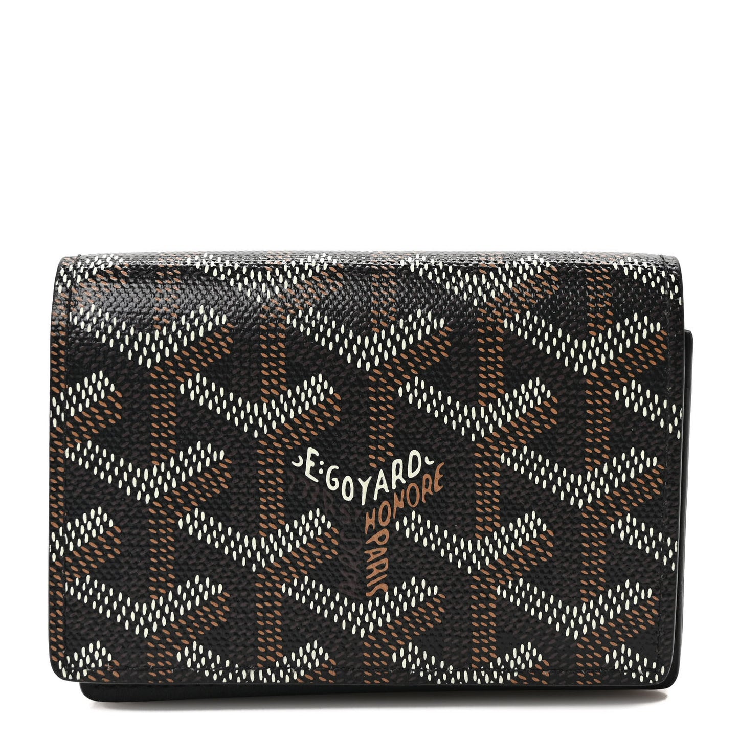 Goyardine Business Card Holder Black