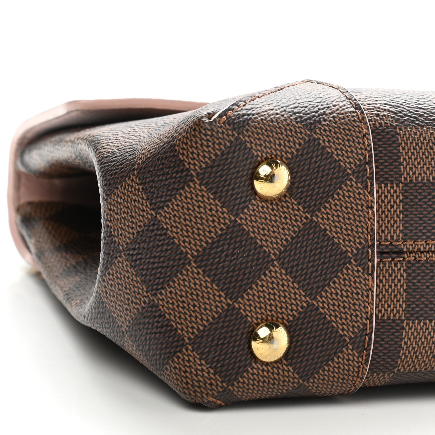 Louis Vuitton Damier Ebene Caissa Clutch Rose Ballerine 8 of 10