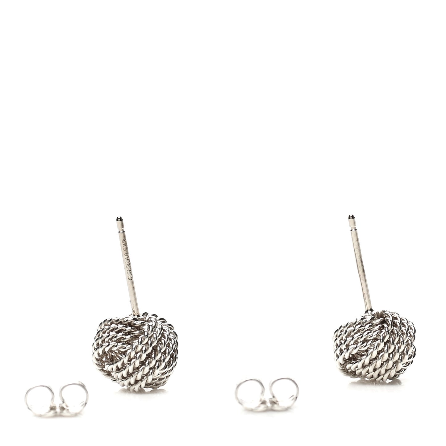 Sterling Silver Twist Knot Earrings