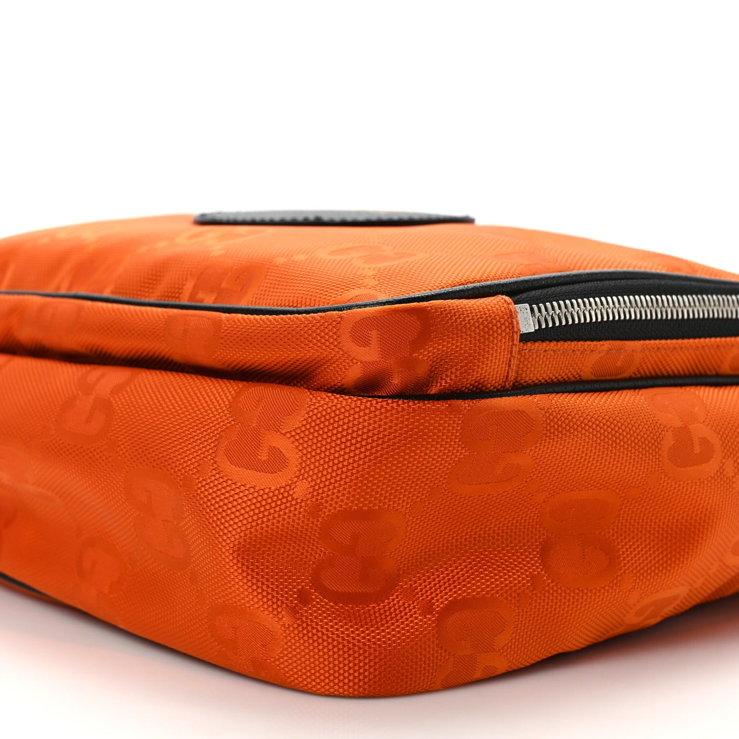 Econyl Nylon Monogram Off The Grid Messenger Orange Black
