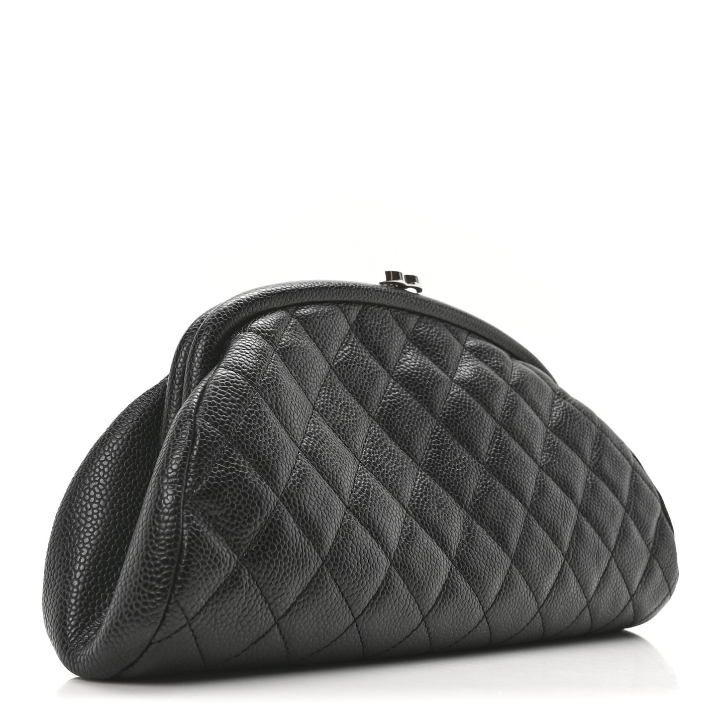 Caviar Quilted Timeless Clutch Black