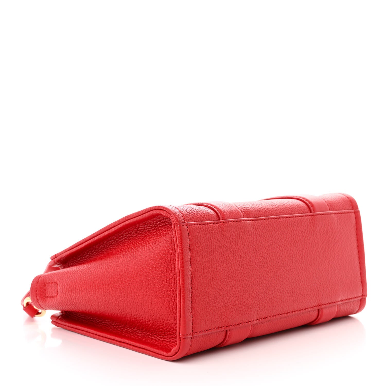 Marc Jacobs Grained Calfskin Small The Tote Bag True Red 4 of 10