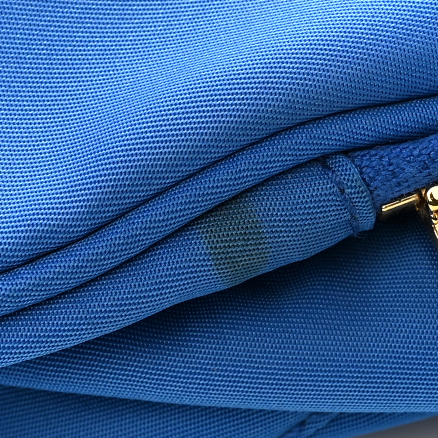 Prada Tessuto Nylon Saffiano Mini Bucket Crossbody Bag Azzurro 11 of 14