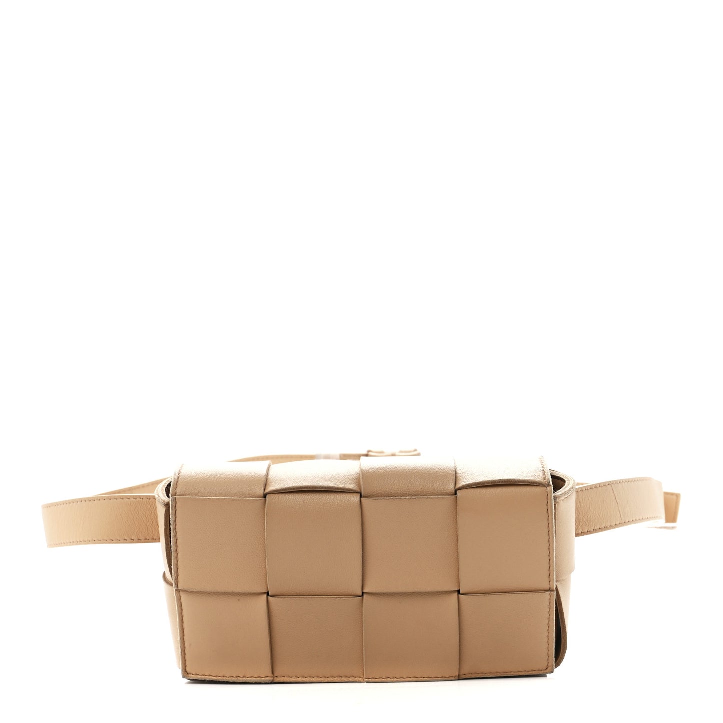 Nappa Maxi Intreccio The Belt Cassette Bag Almond