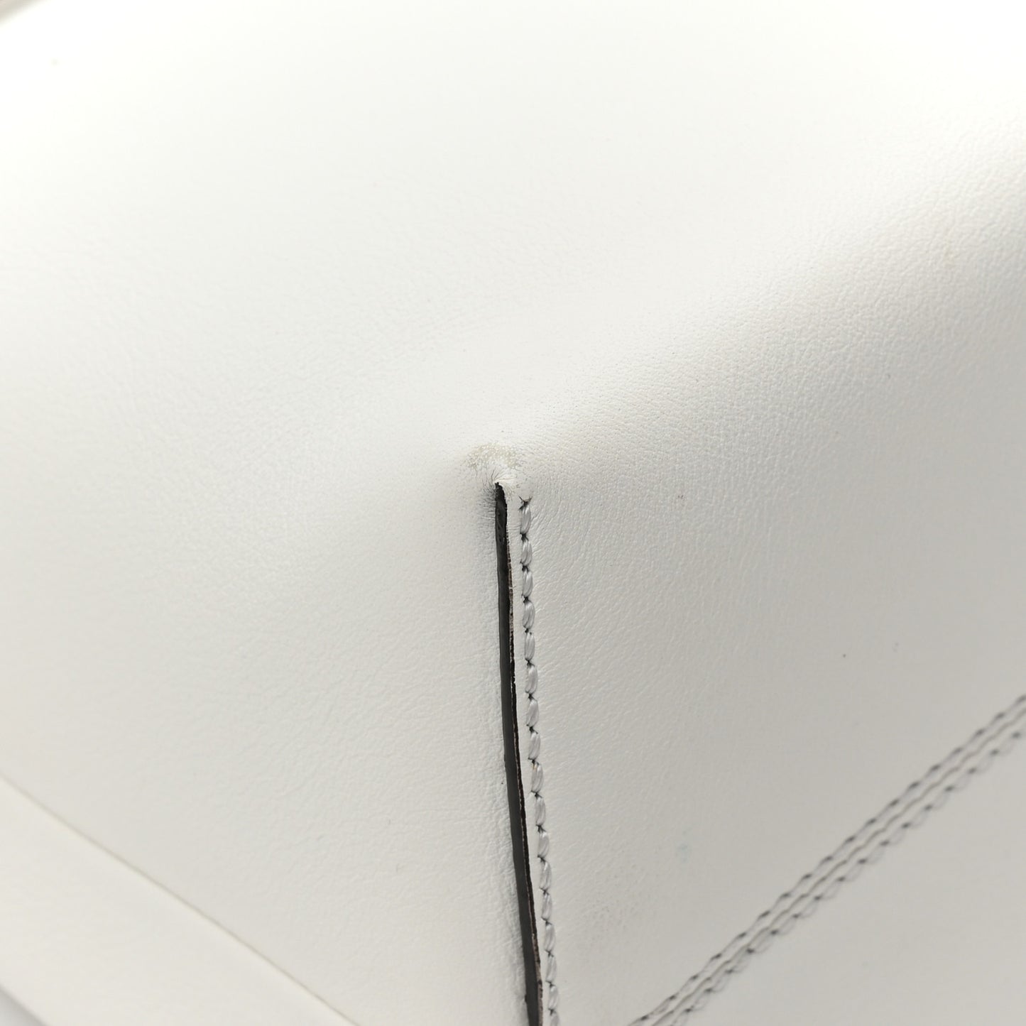 Vitello Dolce Bi-Color FF 1974 Embossed Medium By The Way Boston Bag White Ice Maya Black