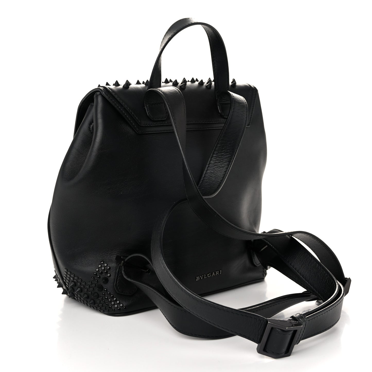 X NICHOLAS KIRKWOOD Calfskin Studded Serpenti Forever Backpack Black