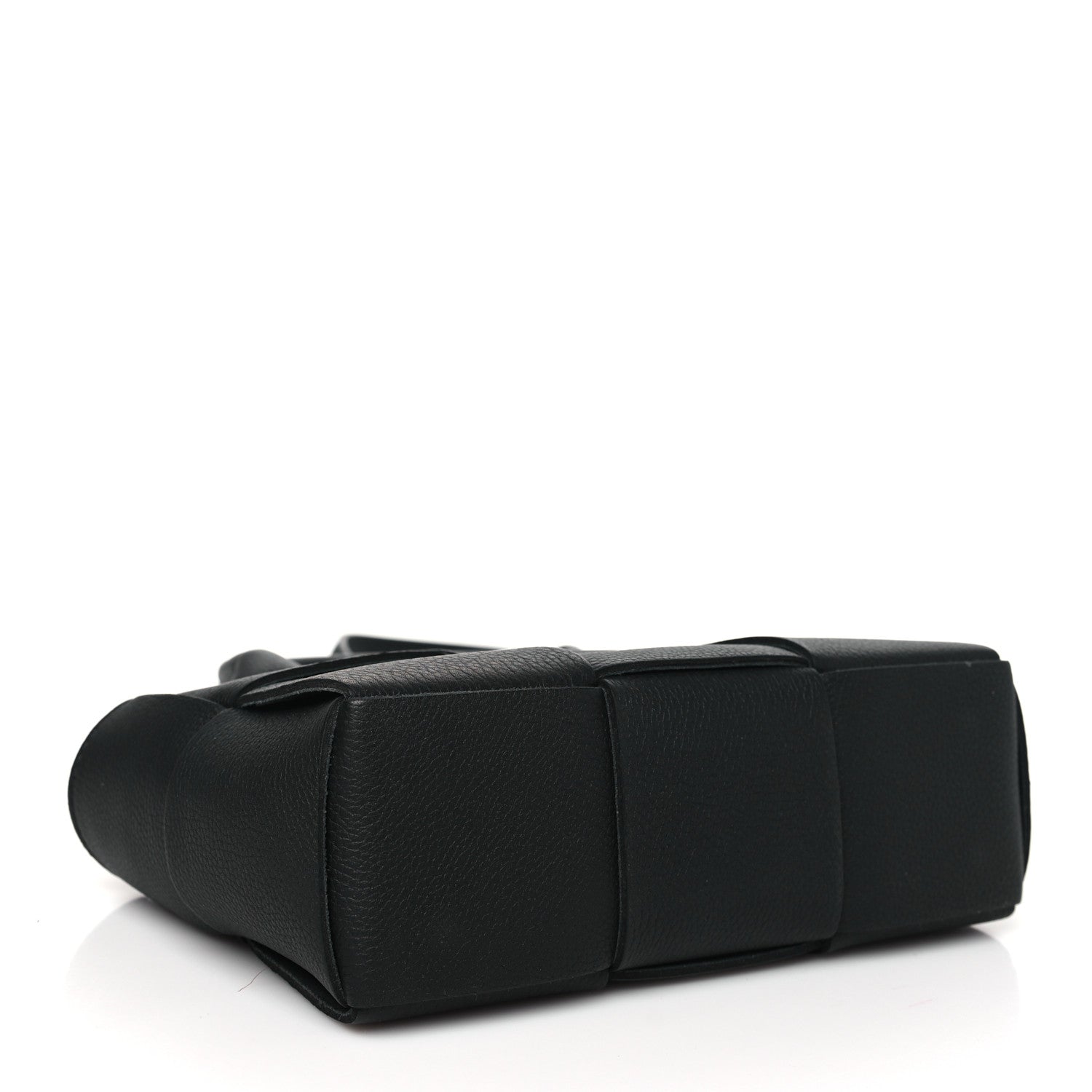 Bottega Veneta Grained Calfskin Intrecciato Candy Arco Tote Black 5 of 10